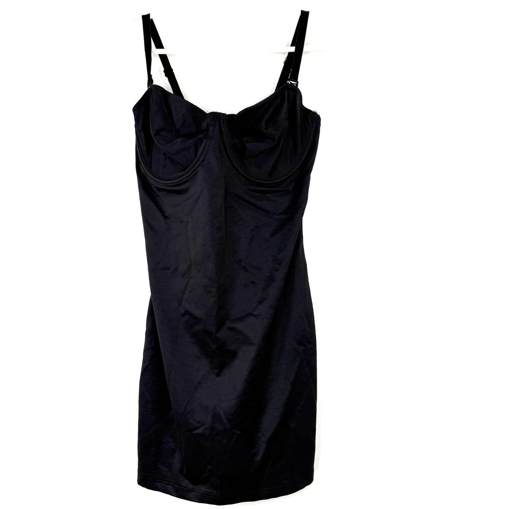 Hanes Black Bustier Slimming Dress Bra Size 36D